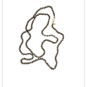 CHAN LUU Elegant SLATE and Gold Chain Necklace